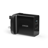 Anker 24W 2-Port  USB Charging Adaptor UK
