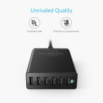 Anker 60W 6 Port Desktop Charger UK