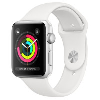 Apple Watch Series 3 42mm Silver Aluminium Case with White Sports Band [MTF22AE/A]
