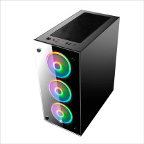 1stPlayer V6 Tempered Glass RGB Gaming Case