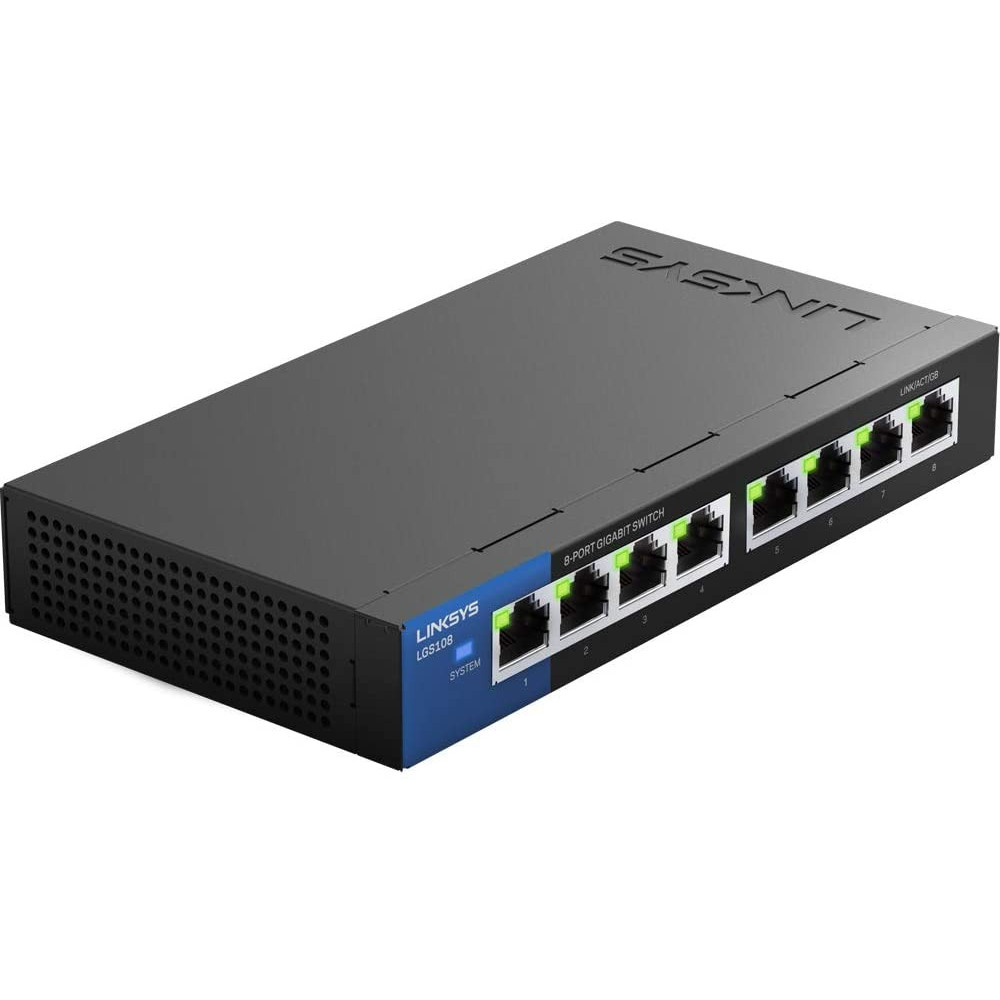 Linksys LGS108 8-Port Business Desktop Gigabit Switch