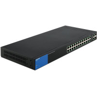 Linksys Business LGS326P 24-Port Gigabit PoE+ (192W) Smart Managed Switch + 2x Gigabit SFP/RJ45 Combo Ports
