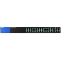 Linksys Business LGS326P 24-Port Gigabit PoE+ (192W) Smart Managed Switch + 2x Gigabit SFP/RJ45 Combo Ports