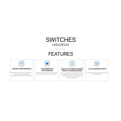 Linksys LGS116 16-Port Business Desktop Gigabit Switch