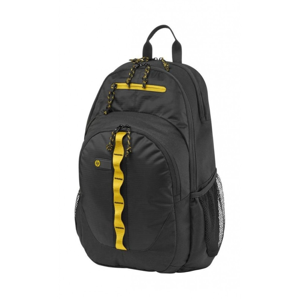 HP F3W17AA 15.6-inch Sport Laptop Backpack - Black & Yellow