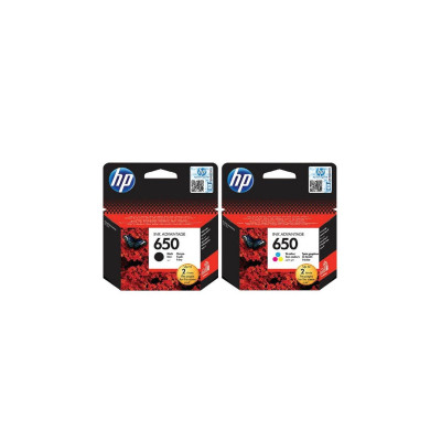 Hp Ink Cartridge 650B+650C Tri-color/Black