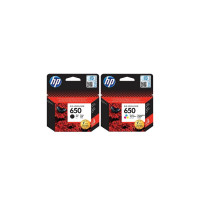 Hp Ink Cartridge 650B+650C Tri-color/Black