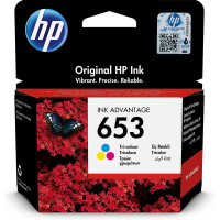 HP 653 Tri-color Original Ink Advantage Cartridge - 3YM74AE
