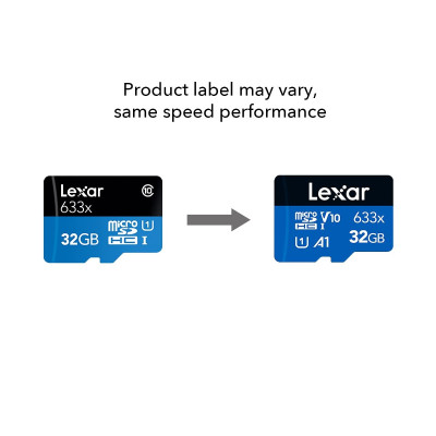 Lexar 633x Micro SDHC/SDXC UHS-I Card 95MBPS-32Gb