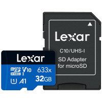 Lexar 633x Micro SDHC/SDXC UHS-I Card 95MBPS-32Gb