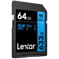 Lexar 633x Micro SDHC/SDXC UHS-I Card 95MBPS-64Gb