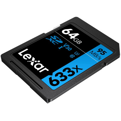 Lexar 633x Micro SDHC/SDXC UHS-I Card 95MBPS-64Gb