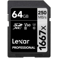Lexar 1667x SDXC UHS-II card 250MBPS-64GB