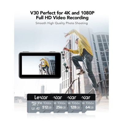 Lexar High-Performance 1066x microSDXC UHS-I  160MBPS 128G