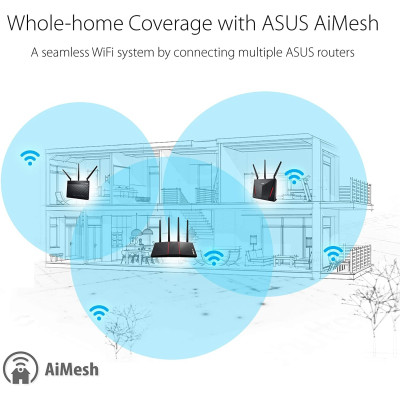 AX1800 Dual Band WiFi 6 Router with MU-MIMO,AiMesh