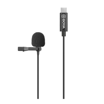 BOYA by-M3 Clip-on Omnidirectional Lavalier Microphone for USB-C Android Devices