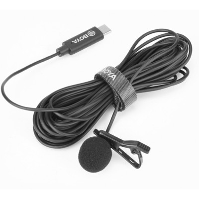BOYA by-M3 Clip-on Omnidirectional Lavalier Microphone for USB-C Android Devices