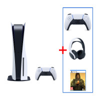 Sony PS5 Console 825GB SSD + Dual Sense Wireless Controller + Pulse 3D Wireless Headset + 1 Game