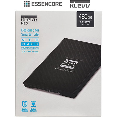 KLEVV NEO N400 SSD 2.5 Inch SATA 3 6Gb/s 480GB NAND Up to 500MB/s Internal Solid State Drive_K480GSSDS3-N40