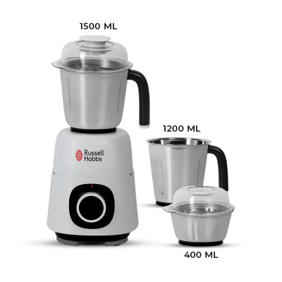 RUSSELL HOBBS MIXER GRINDER SUPREME WITH 3 STAINLESS STEEL JARS 750W - 42505