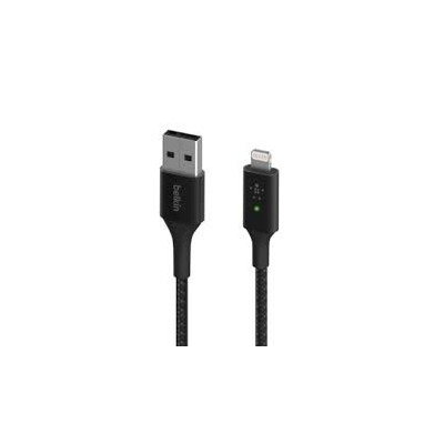 BELKIN PRO FLEX 15W USB-C BRAIDED SILICONE W/ LIGHTNING 1M - BLACK