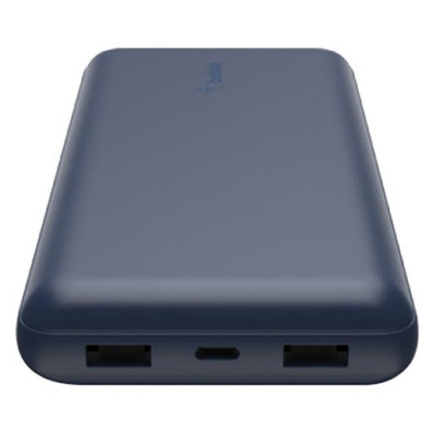 BELKIN 20K POWER BANK 2 USB-A & C 15W - BLUE_BPB012btBL