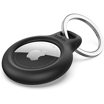 BELKIN SECURE HOLDER WITH STRAP FOR APPLE AIRTAG (BLACK)_F8W974btBLK