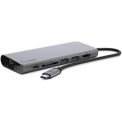 Belkin AVC008btSGY Connect USB-C 6-in-1 Multiport Adapter