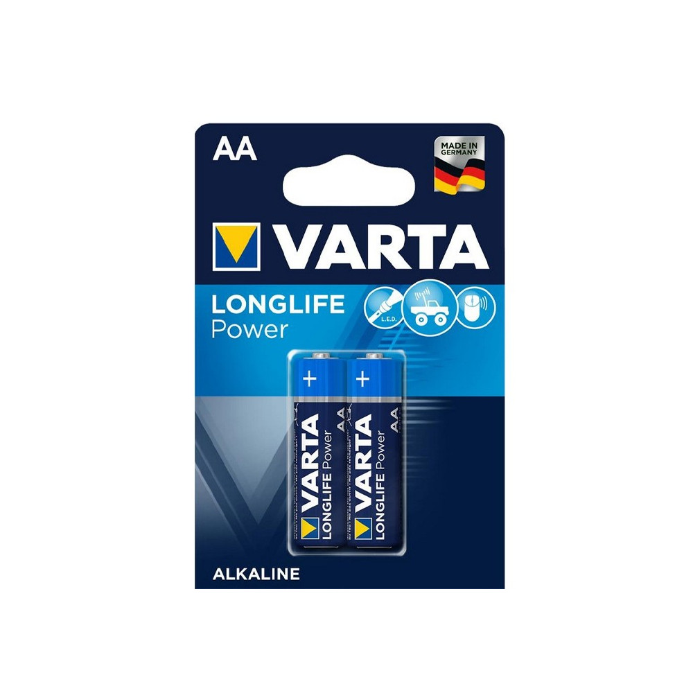 Varta Battery Longlife AA Alkaline (2 Pieces)