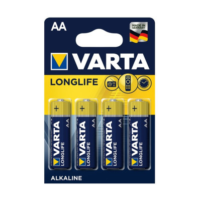 Varta Battery Longlife AA Alkaline (4 Pieces)