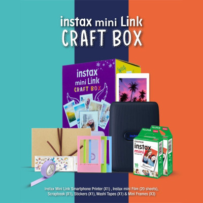 INSTAX MINI LINK DARK DENIM - BUNDLE BOX