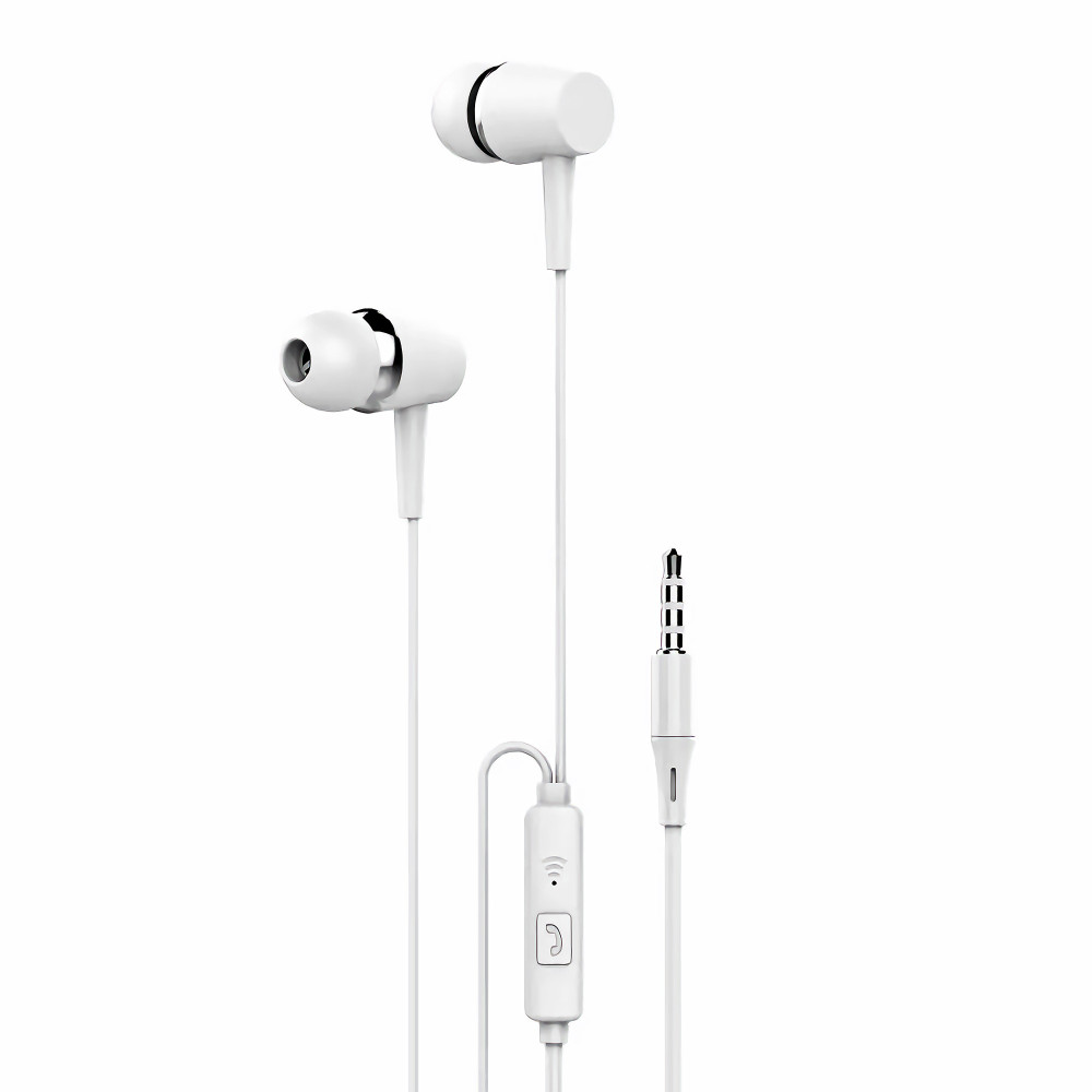 Platinum P-EPHFNWHT Fine Series 3.5mm Stereo Wired Earphones - White