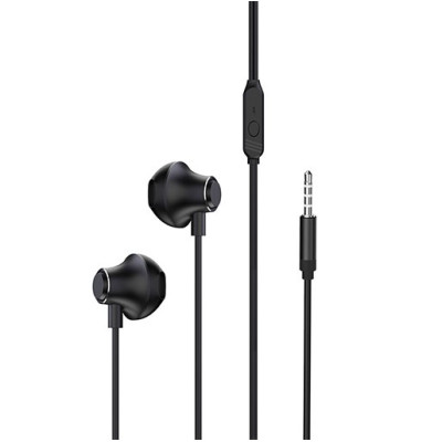 Platinum Blend Series 3.5mm Metal Stereo Wired Earphones – Black