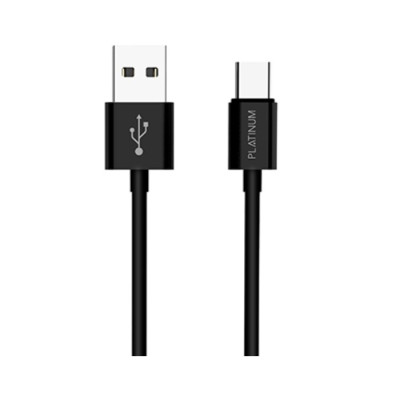 Platinum P-CBVTC1BK Vital Series 1.2M Type-C Cable - Black