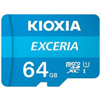 KIOXIA 64GB MicroSD Exceria Memory Card LMEX1L064GG2, Blue