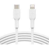 Belkin USB - C to Lightning Cable, iPhone Fast Charging Cable For iPhone 8 or Later, 3ft/1m, White | CAA003bt1MWH