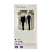 Platinum FLEX Series – Cable Type-C 3.0A 1M – Black