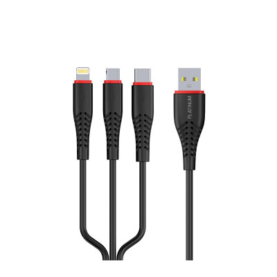 Platinum Tough Series Cable Type-c 2M 2.4A- Black