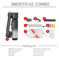 Zhiyun Smooth-X2 Smartphone Gimbal Stabilizer Combo Kit (Black)