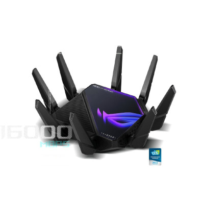 Asus ROG Rapture (GT-AXE16000) WIFI 6E Gaming Router, 6 GHz Band, Dual 10G Ports