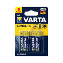 Varta Battery Longlife AA Alkaline (6 Pieces)