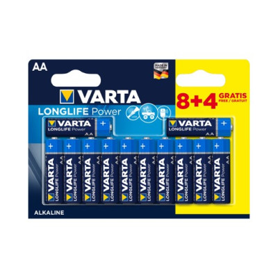 VARTA BATTERY HIGH ENERGY 4906121472 AA 8+4 BLI