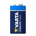 VARTA Longlife Power 9V Block 6LR61 Alkaline E-Block Battery (1-pack)