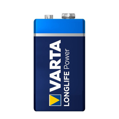 VARTA Longlife Power 9V Block 6LR61 Alkaline E-Block Battery (1-pack)
