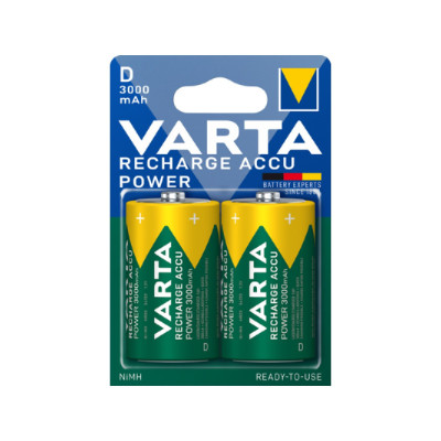 Varta Recharge Accu Power Rechargeable Battery D 3000 mAh (56720101402)