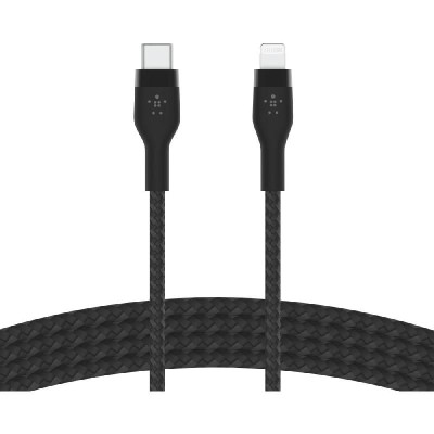BELKIN | BOOST CHARGE Pro Flex 15W Usb-C Braided Silicone with Lightning 1M Black | CAA011BT1MBK