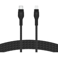 BELKIN | BOOST CHARGE Pro Flex 15W Usb-C Braided Silicone with Lightning 1M Black | CAA011BT1MBK