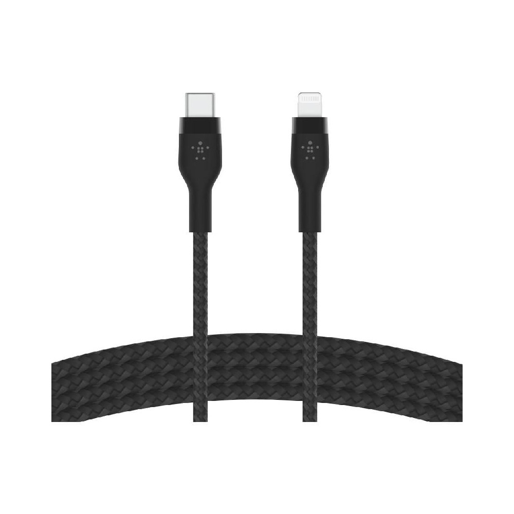 BELKIN | BOOST CHARGE Pro Flex 15W Usb-C Braided Silicone with Lightning 1M Black | CAA011BT1MBK
