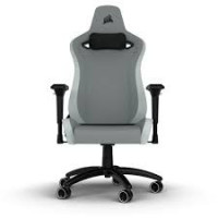 Corsair TC200 Fabric Gaming Chair – Light Gray/ White