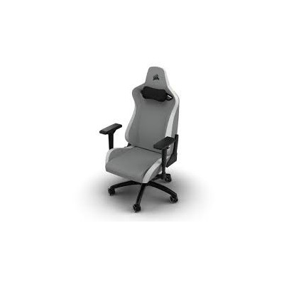 Corsair TC200 Fabric Gaming Chair – Light Gray/ White